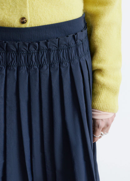 Pleated Midi Skirt