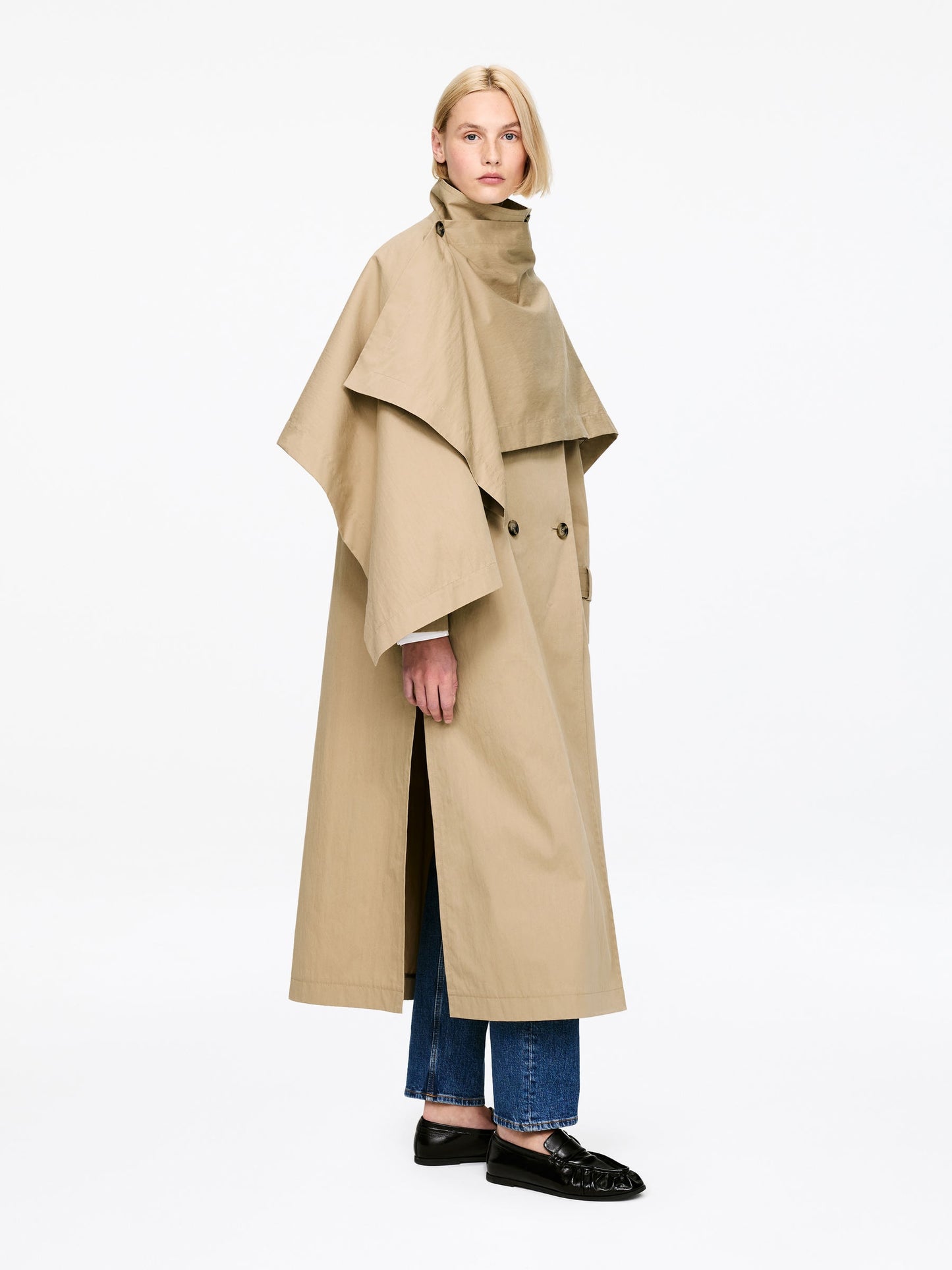 Scarf Trench Coat