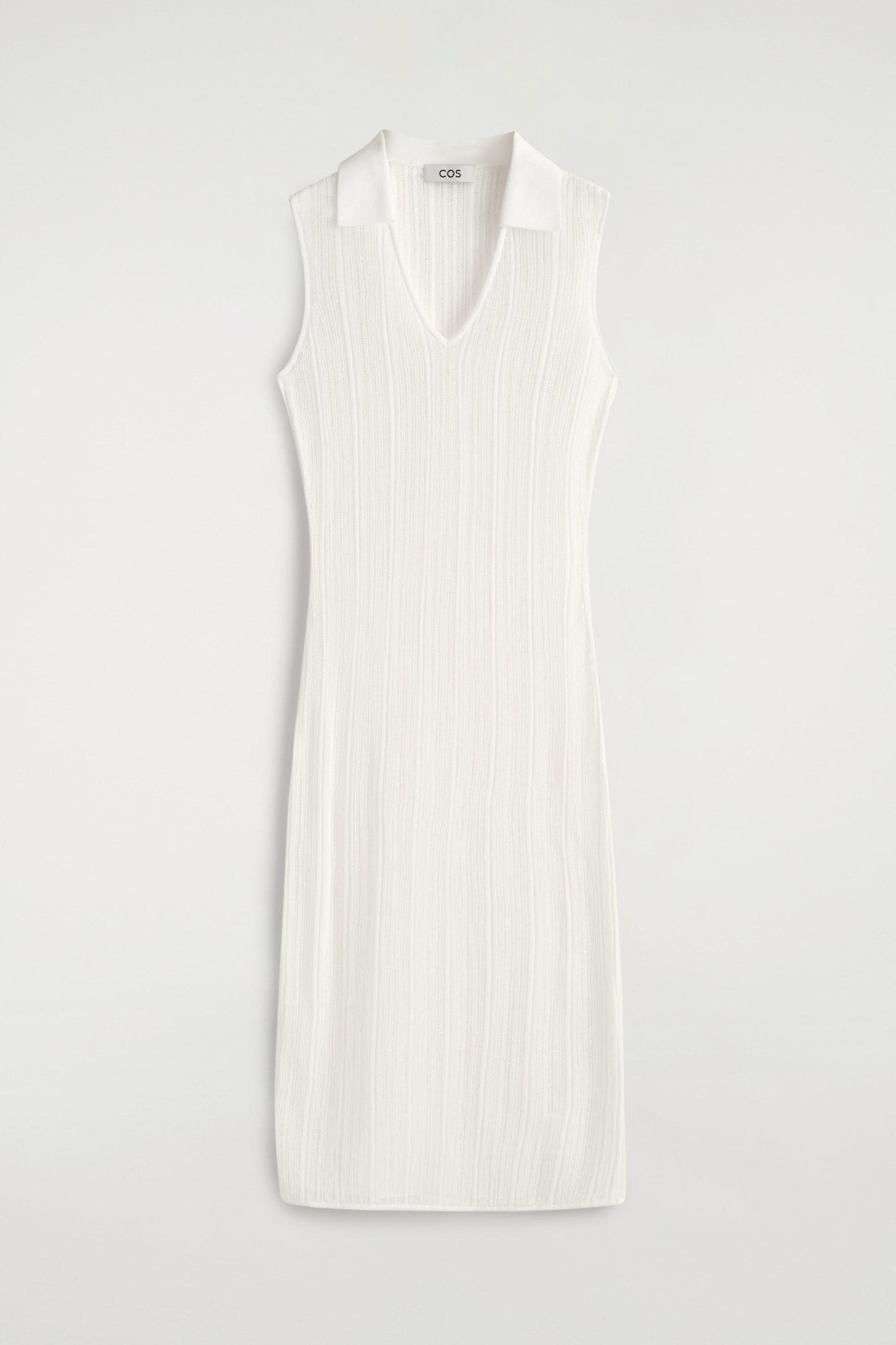 Sheer Lace-Knit Dress