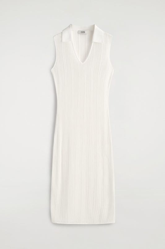 Sheer Lace-Knit Dress