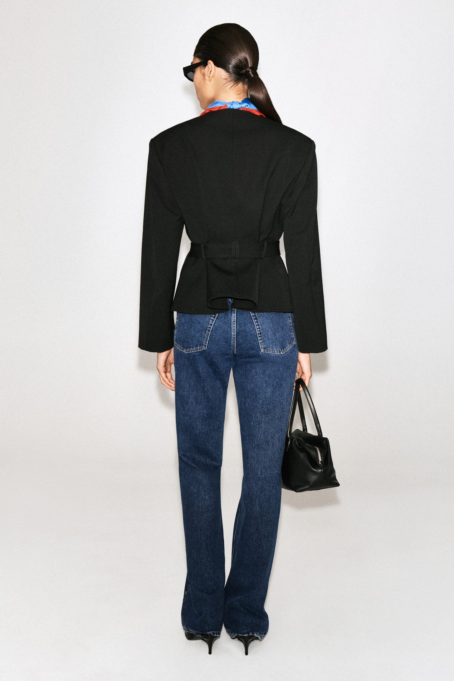 Belted Peplum Jacket