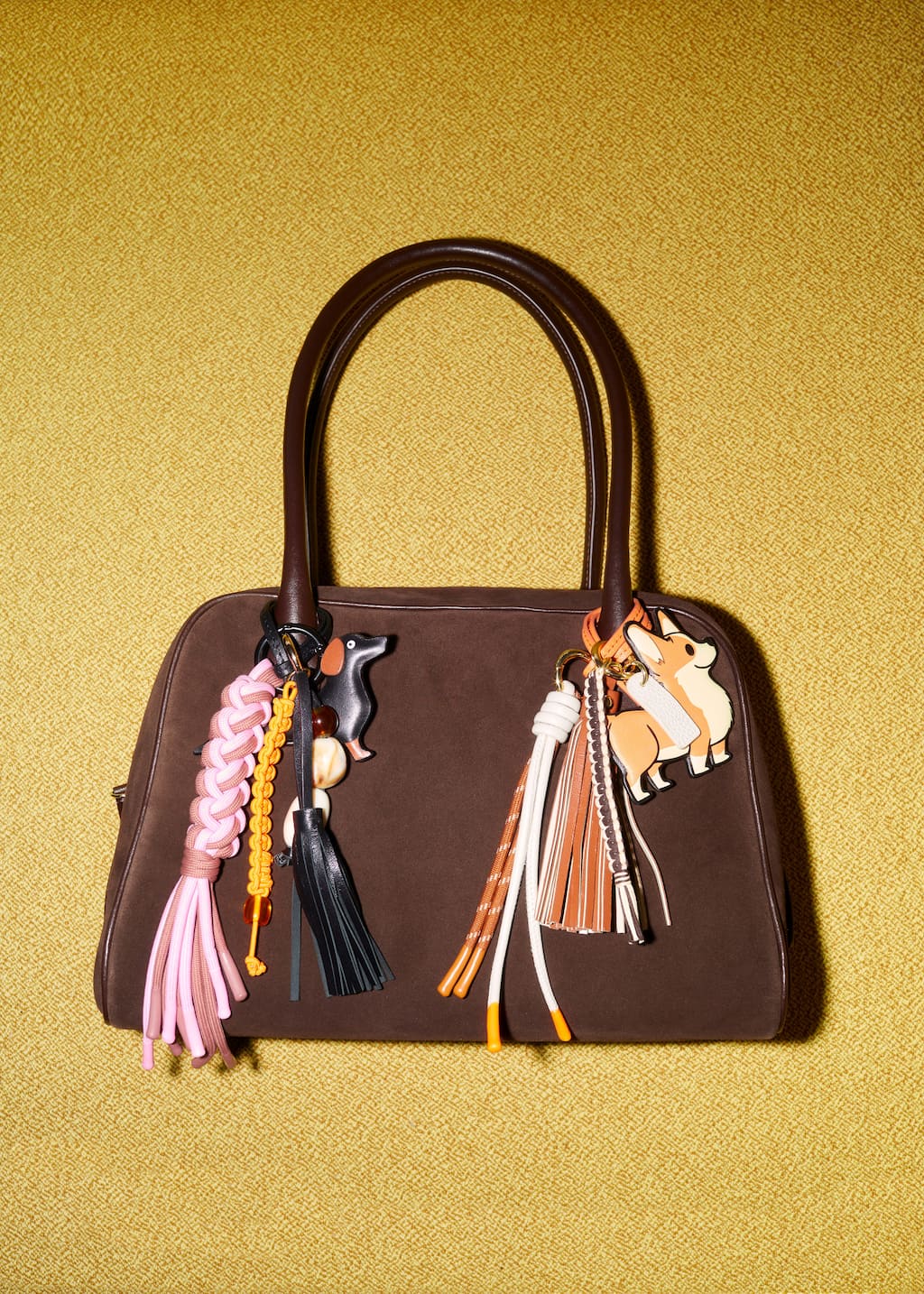 Suede Bowling Bag