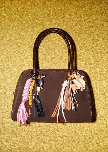 Suede Bowling Bag