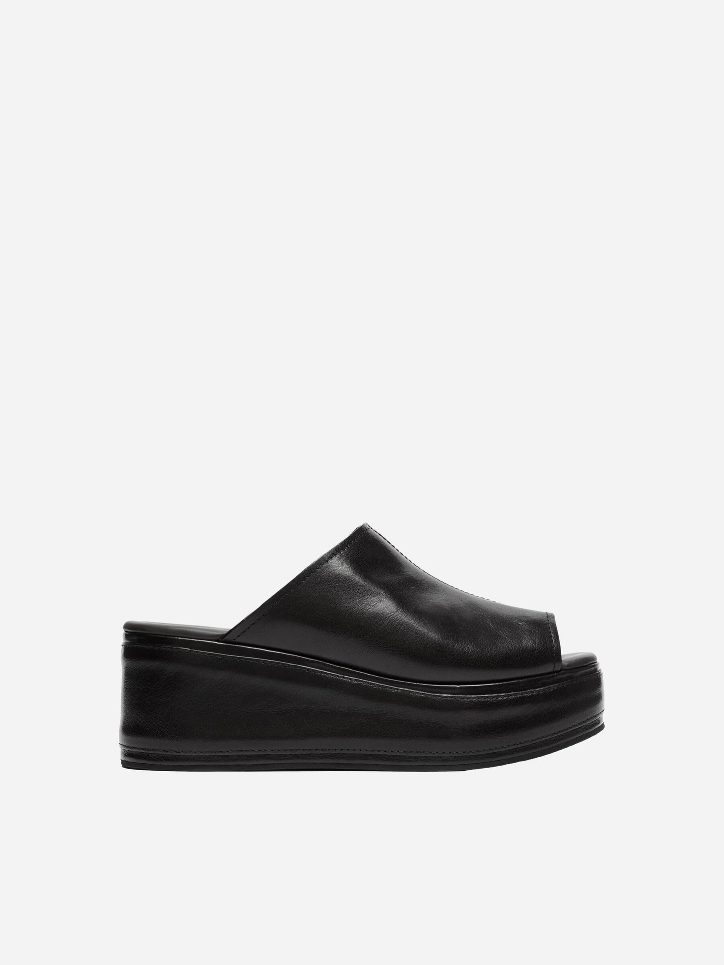 Leather Flatform Sandals