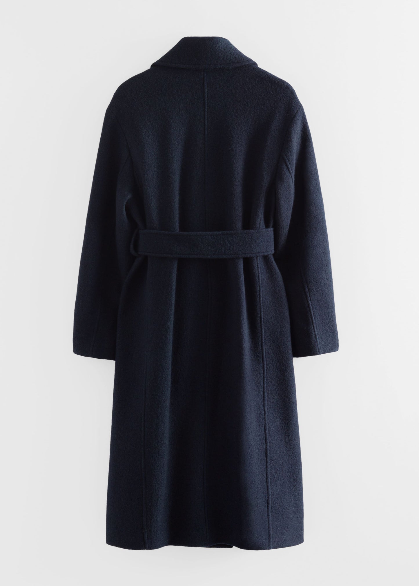 Voluminous Belted Wool Coat