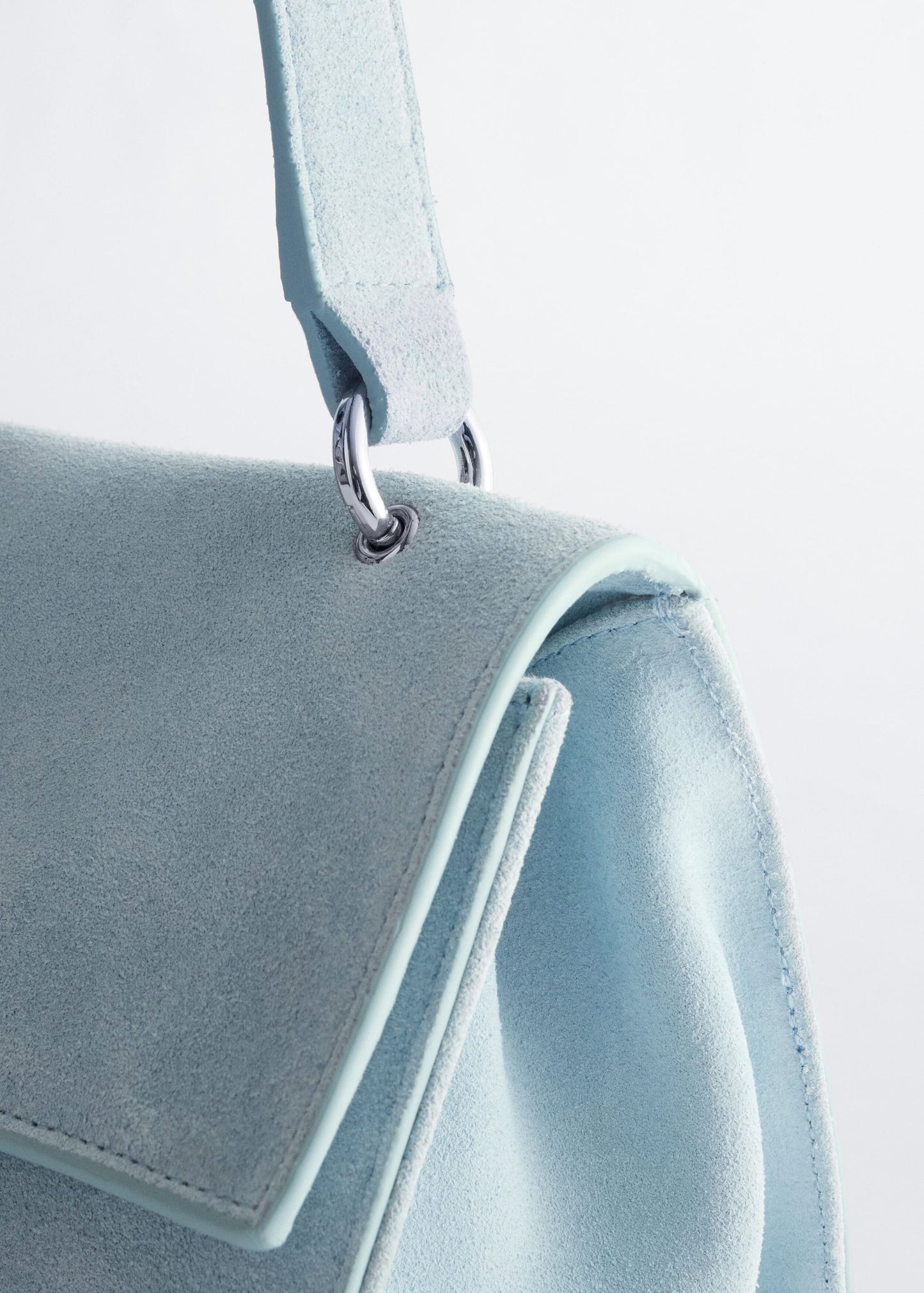 Split Suede Shoulder Bag