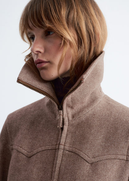 Cropped Wool Jacket