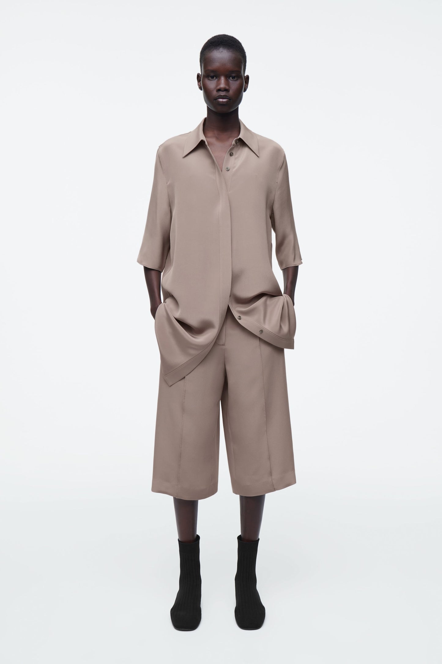 Longline Silk Shirt