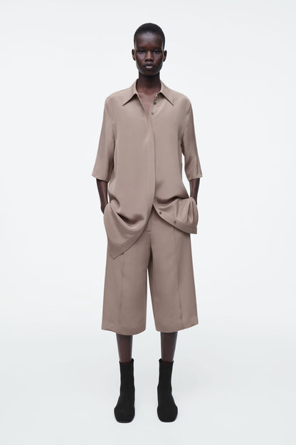 Longline Silk Shirt