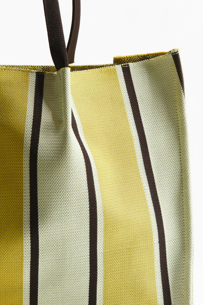 Striped tote bag