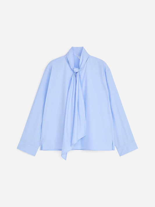 Pima Cotton Scarf Blouse