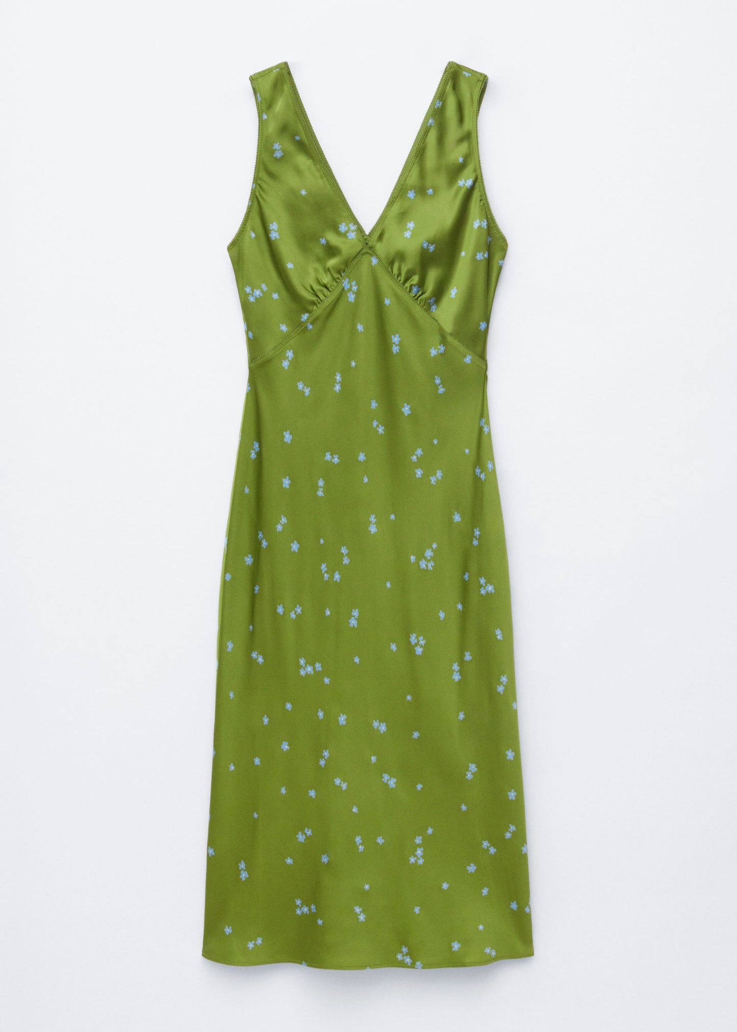 V-Neck Slip Midi Dress