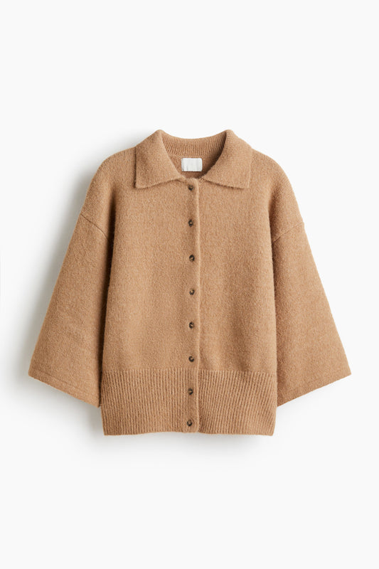 Collared cardigan