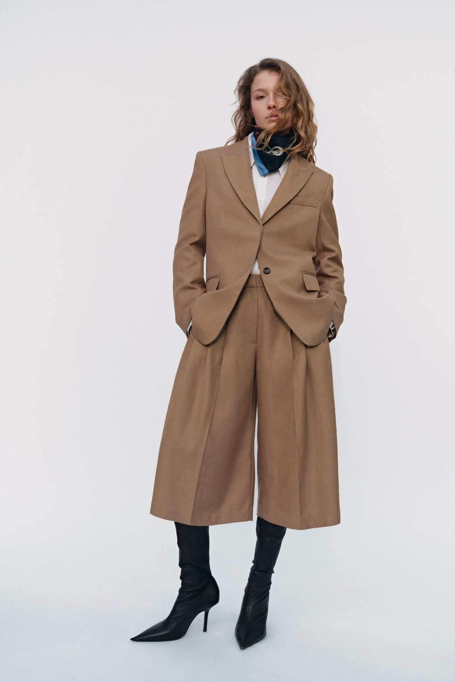 Pleated culottes