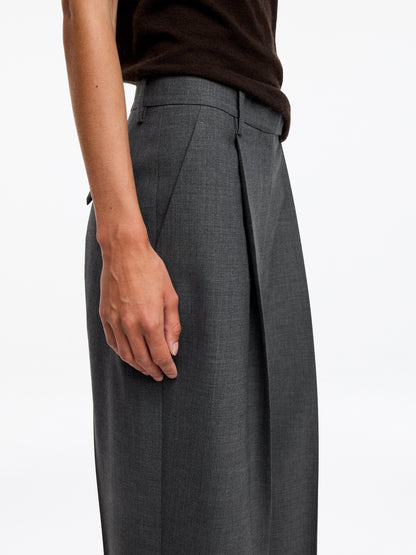 Pleated Wool-blend Trousers