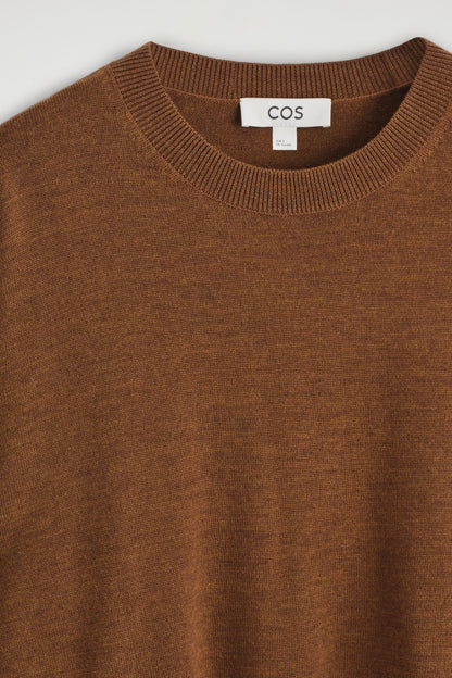Merino wool crew-neck jumper