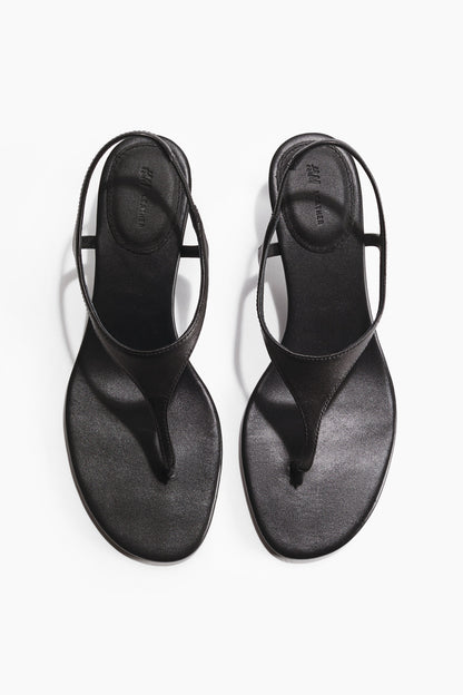 Heeled suede sandals