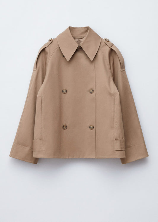Double-Breasted Trench Jacket