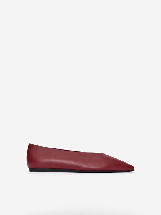 Pointy Leather Flats