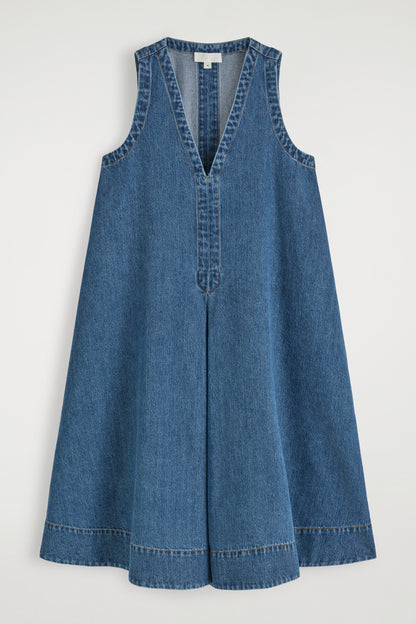 Denim A-Line Mini Dress