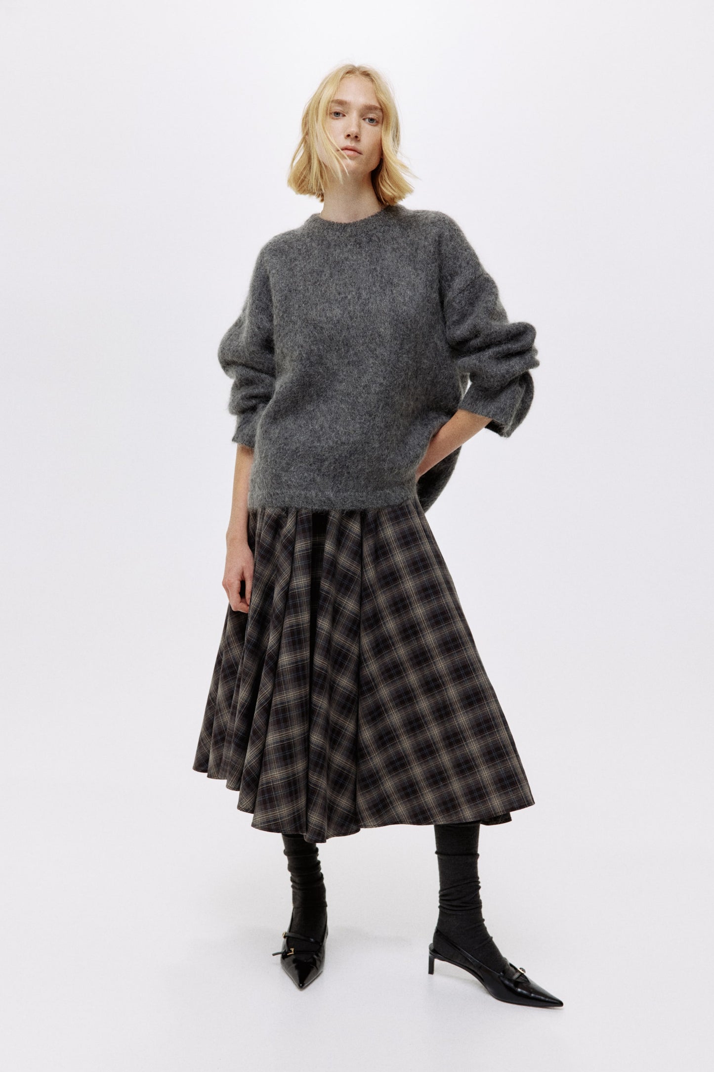 Oversized mohair-blend jumper