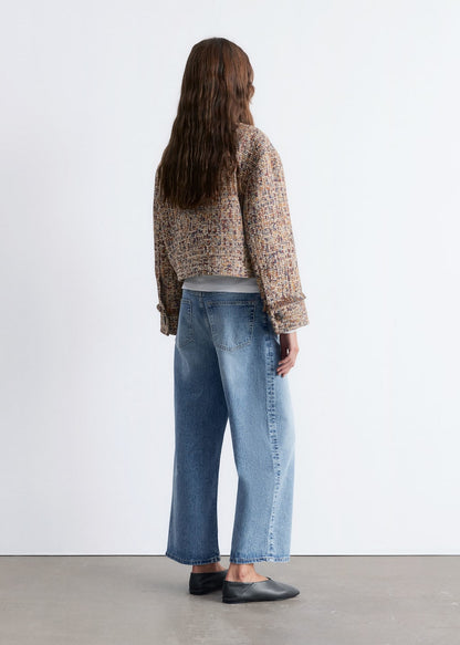 Cropped Bouclé Jacket
