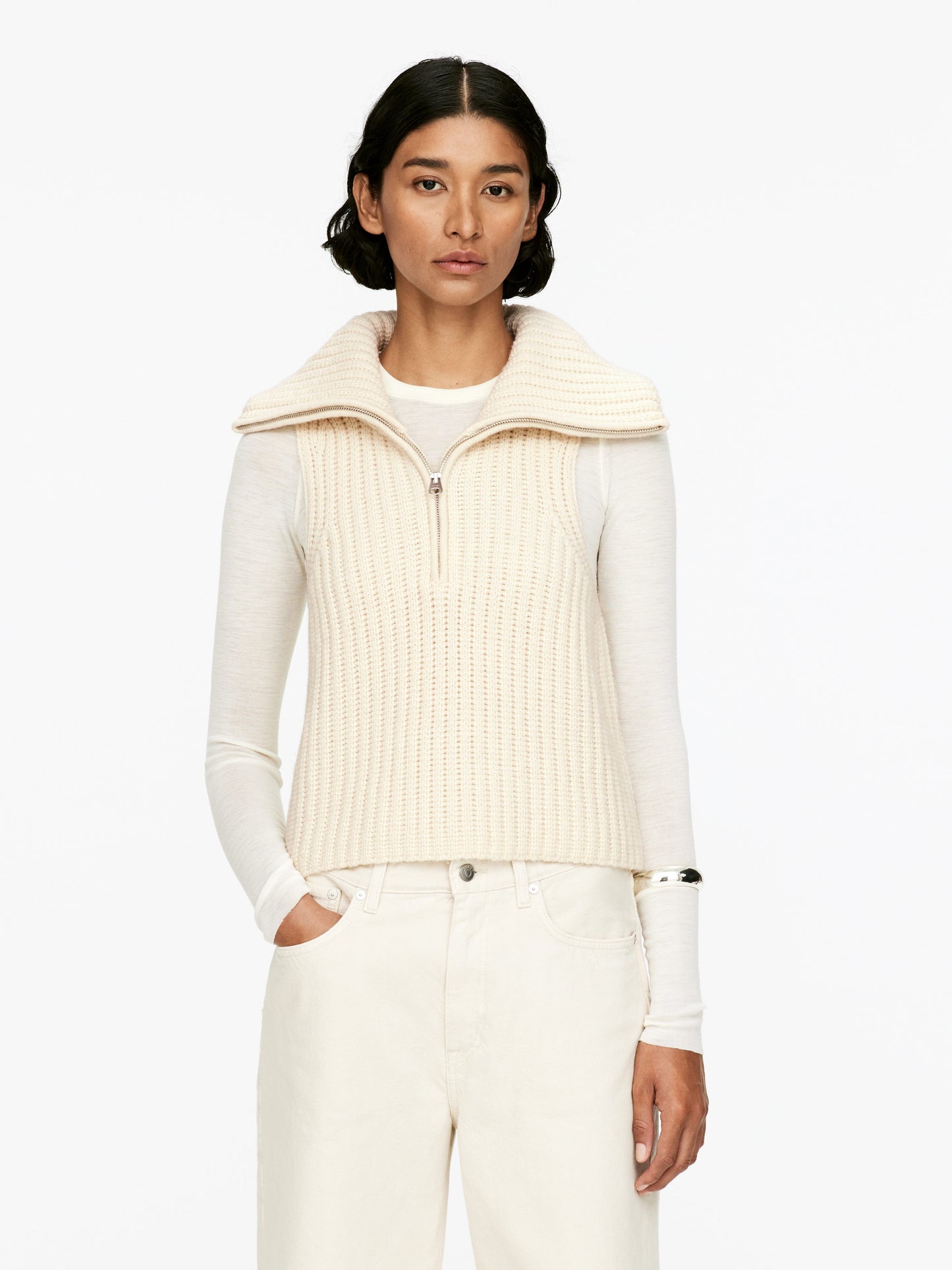 Ribbed Wool Vest
