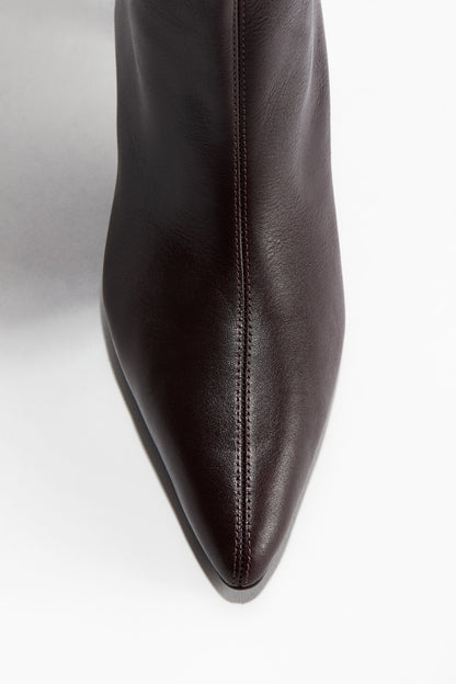Knee-high leather boots