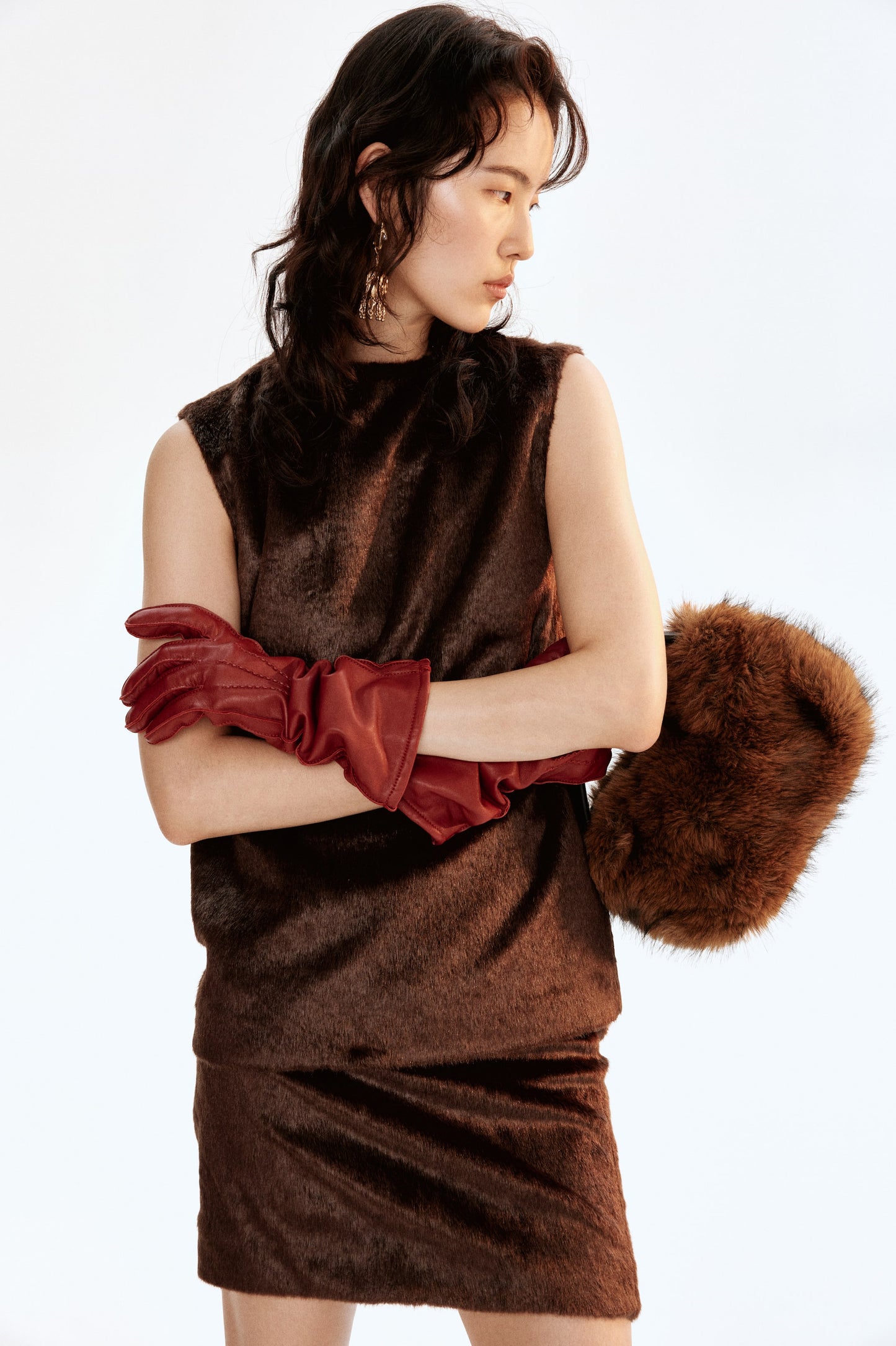 Knee-length skirt