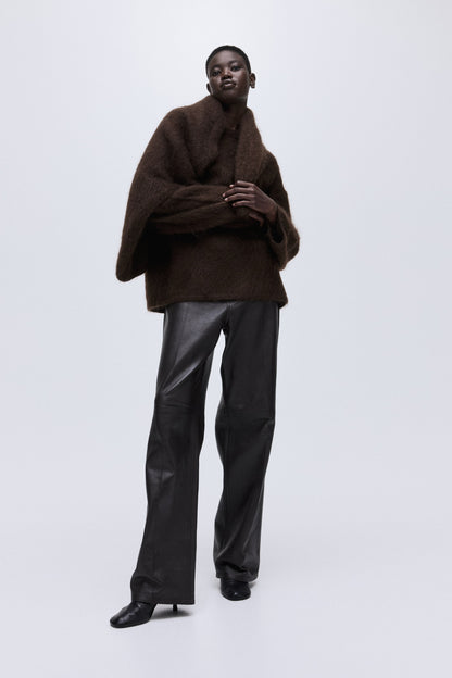 Oversized mohair-blend jumper