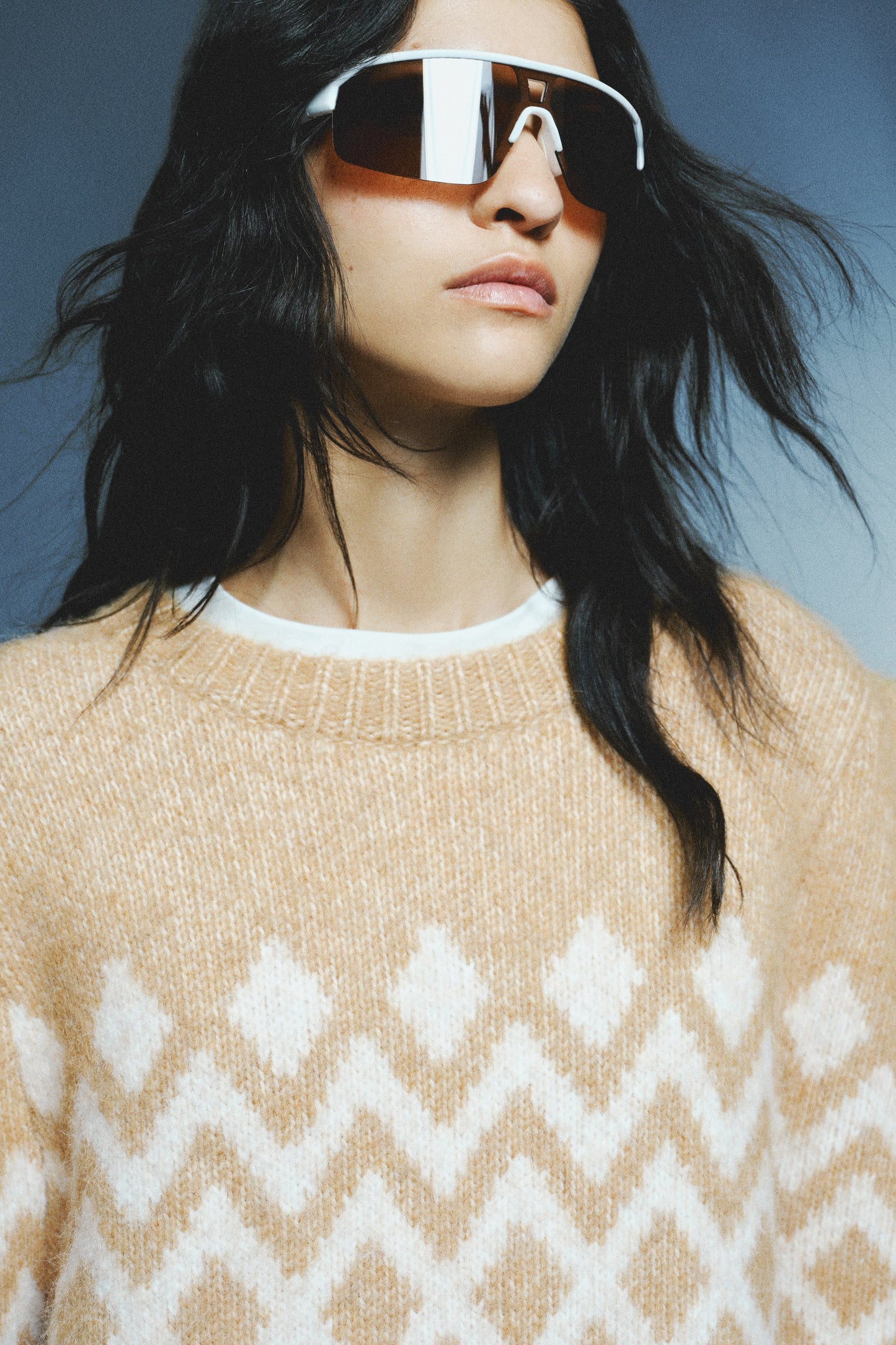 Jacquard-knit jumper