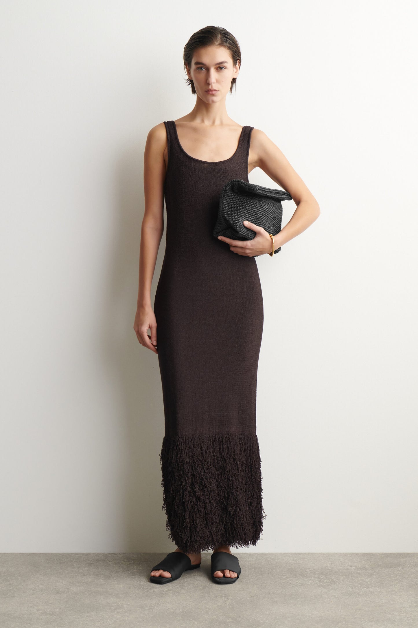 Folded Clutch Straw Bag