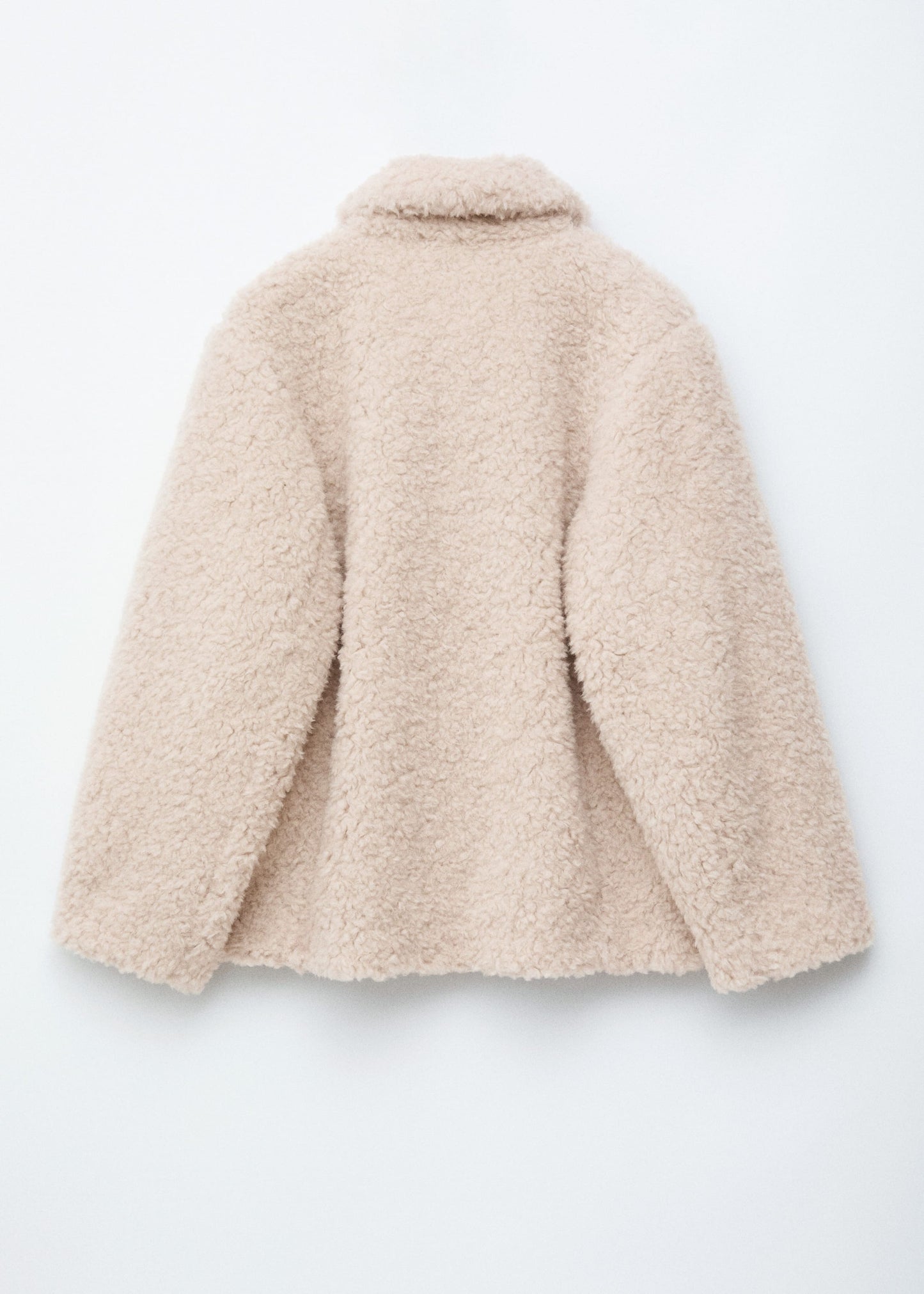 Wool-Blend Faux-Fur Jacket