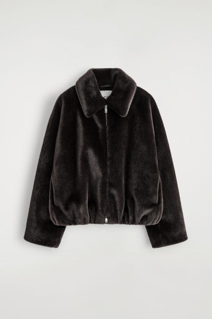 Fur-effect jacket