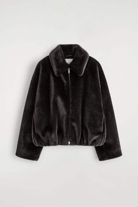 Fur-effect jacket