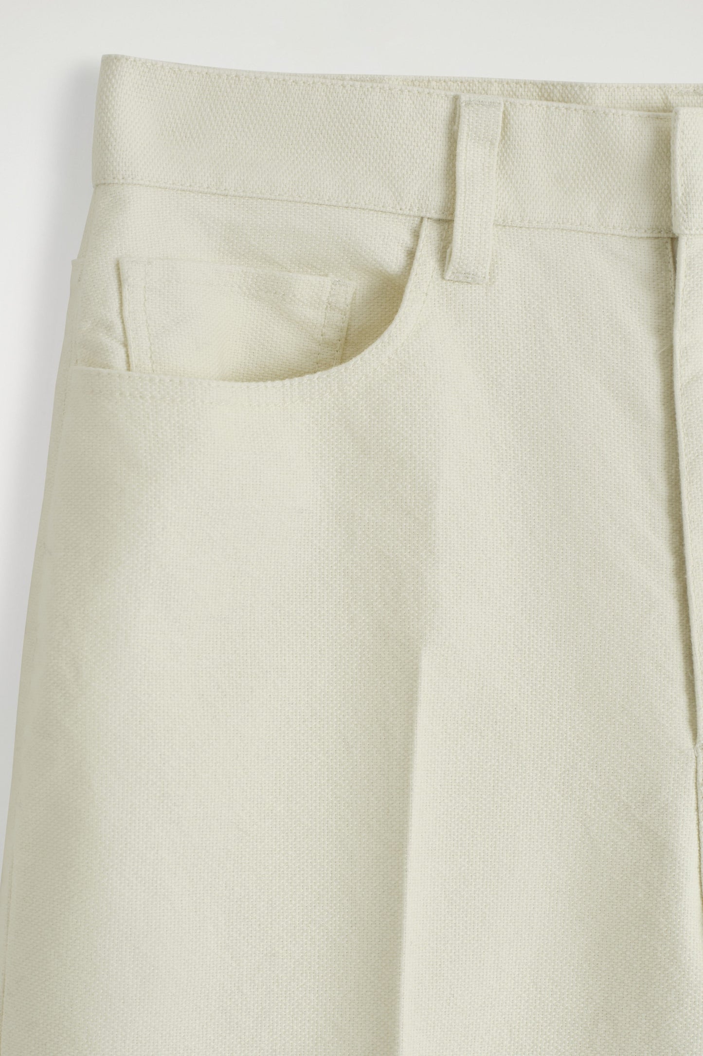 Cotton-Canvas Straight-Leg Trousers