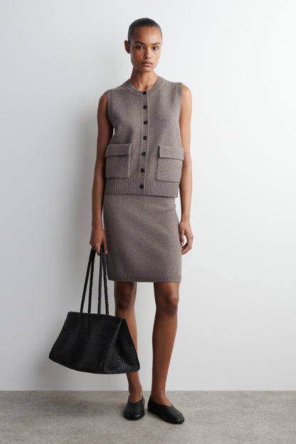 Merino Wool Buttoned Vest