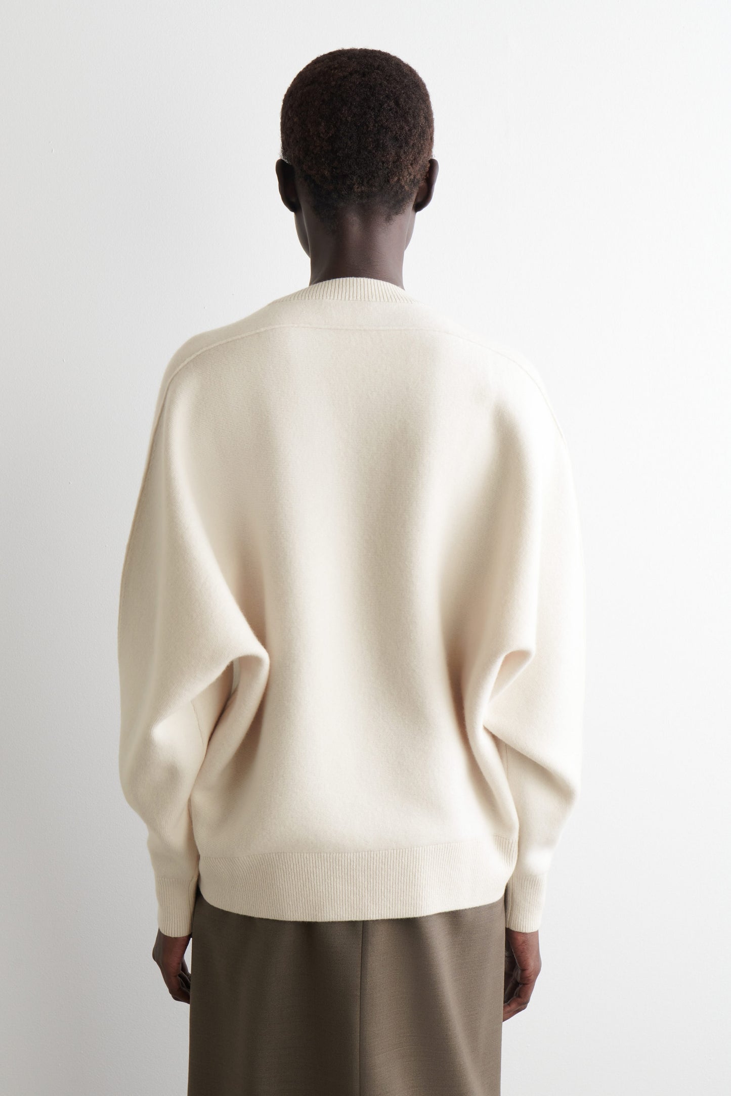 Rounded Double-Faced Wool Jumper