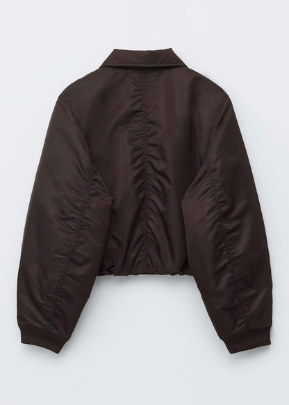 Cropped Bomber Jacket