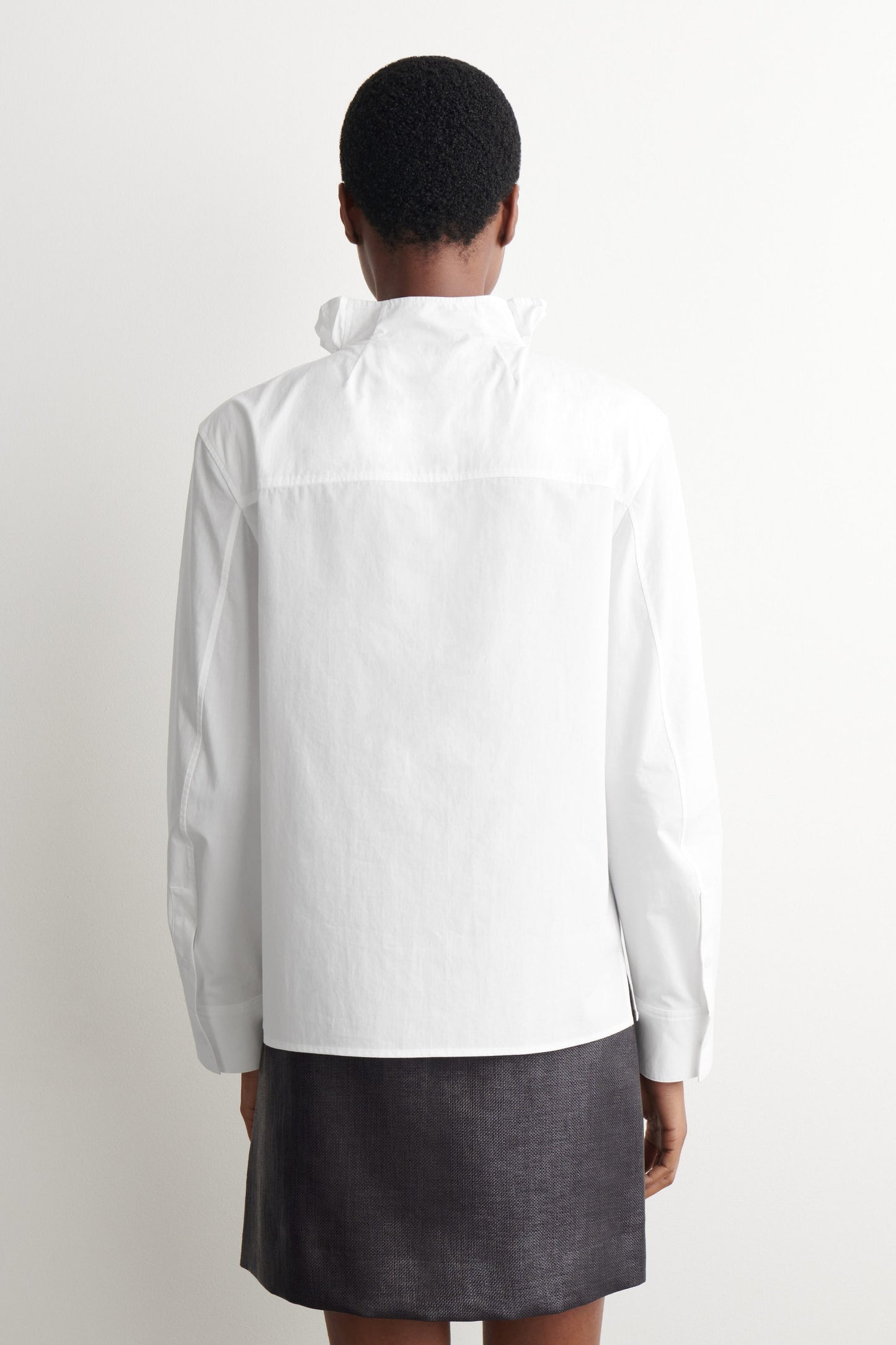 Pintucked Cotton Blouse