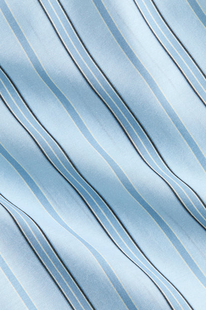 Striped Wide drawstring trousers