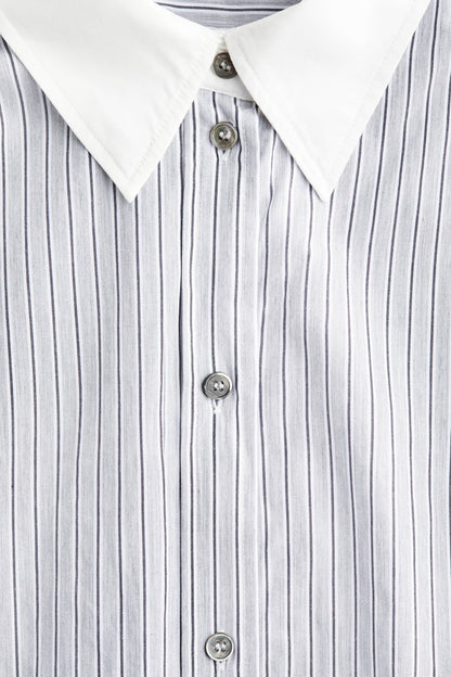 Oversized poplin shirt