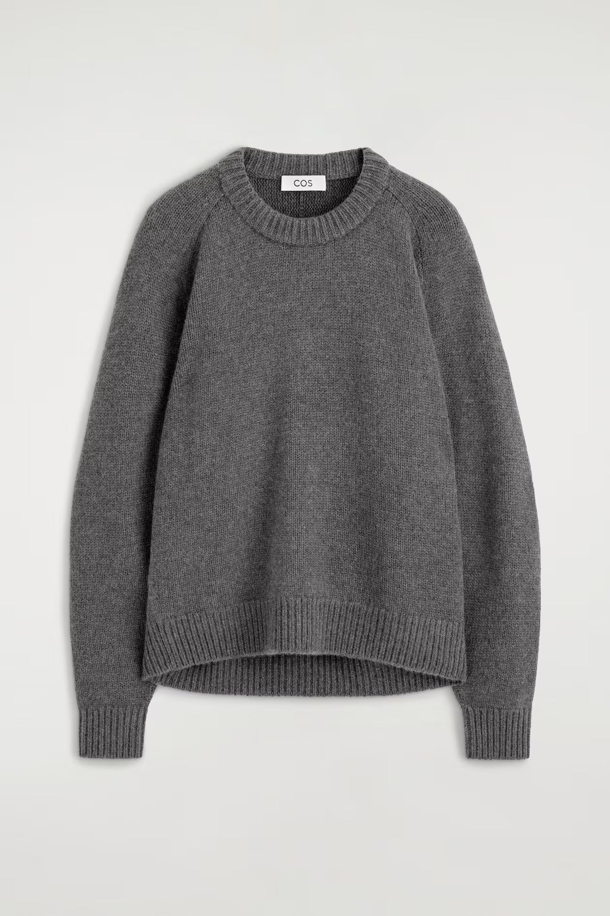 ROUNDED CASHMERE CREW-NECK JUMPER