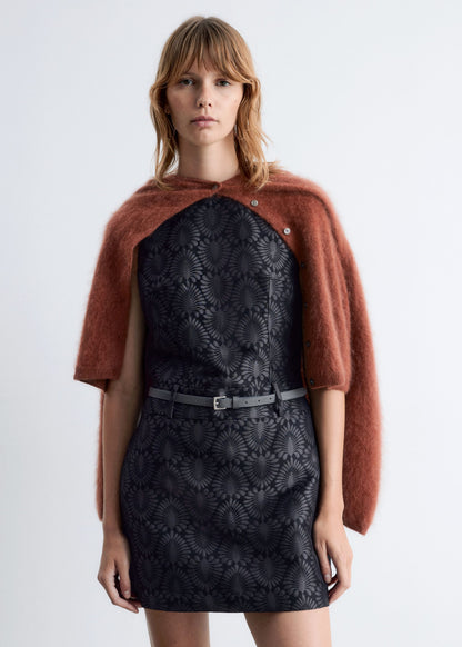Brocade Mini Dress
