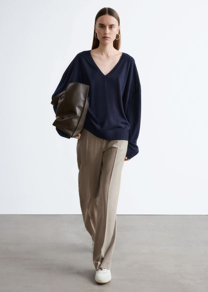 Wool Press-Crease Trousers