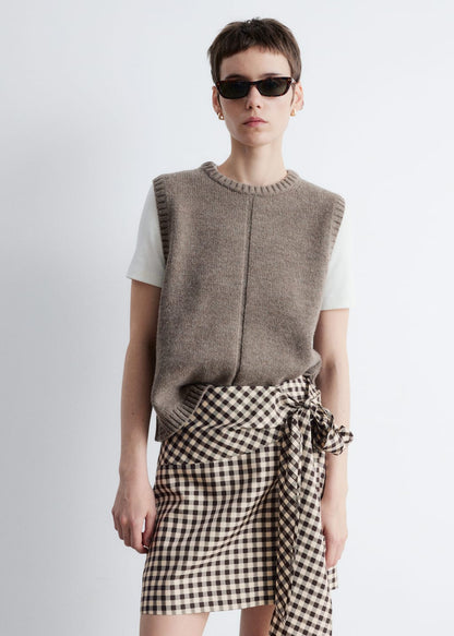 Checkered Mini Skirt