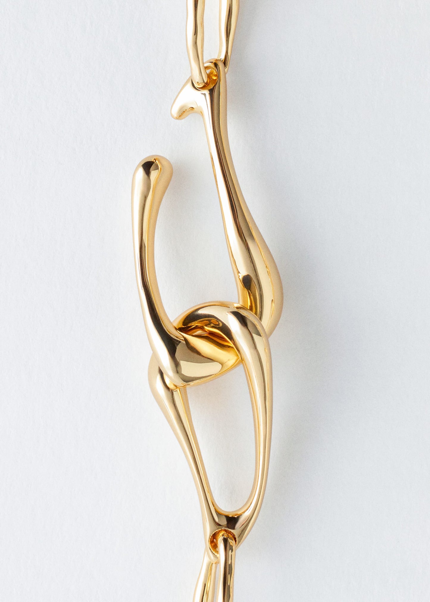 Oversized-Clasp Chain Necklace