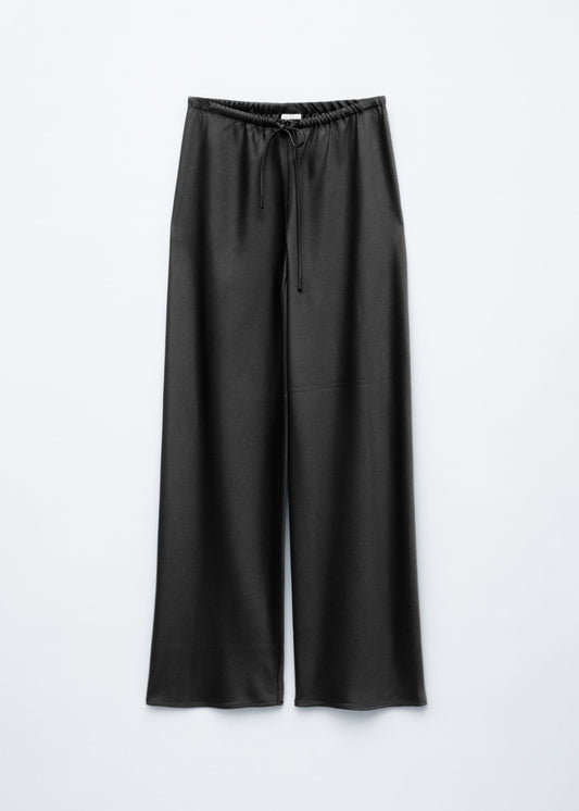 Drawstring Satin Trousers