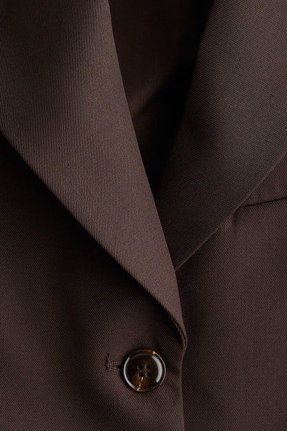 Oversized wool-blend blazer