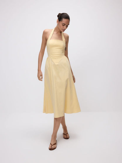 Cotton midi dress